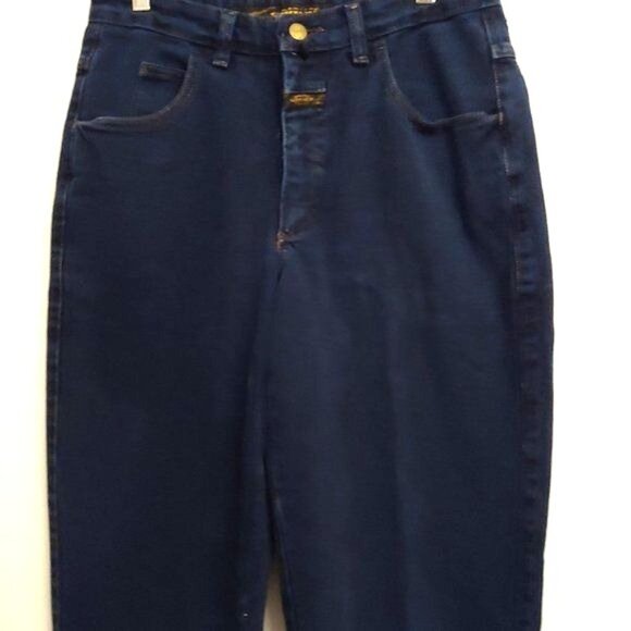 Marithe Francois Girbaud Barrell Luxury Classic Preppy Jeans 11/12 Dark Wash - Picture 3 of 12